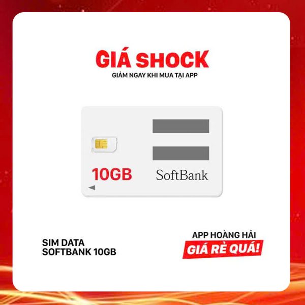 Sim data Softbank 10Gb